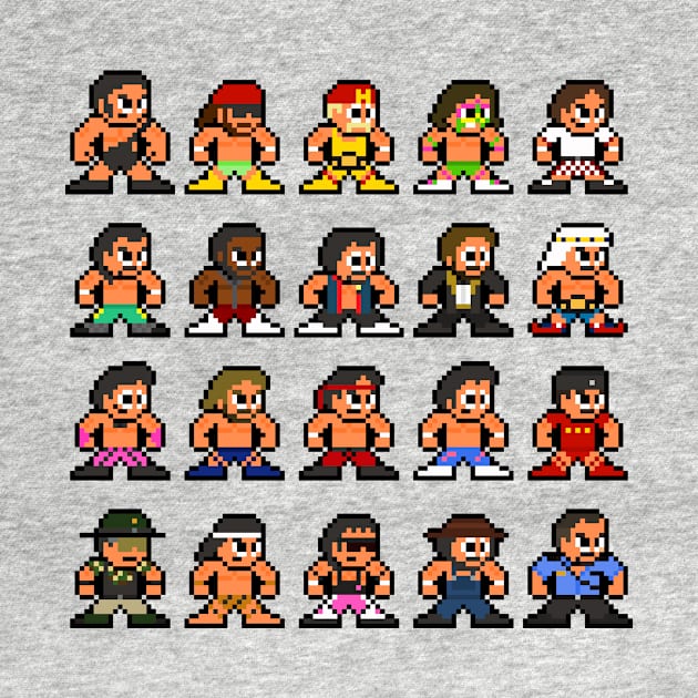 80s WWF 8-bit Pixel Art by 8-BitHero